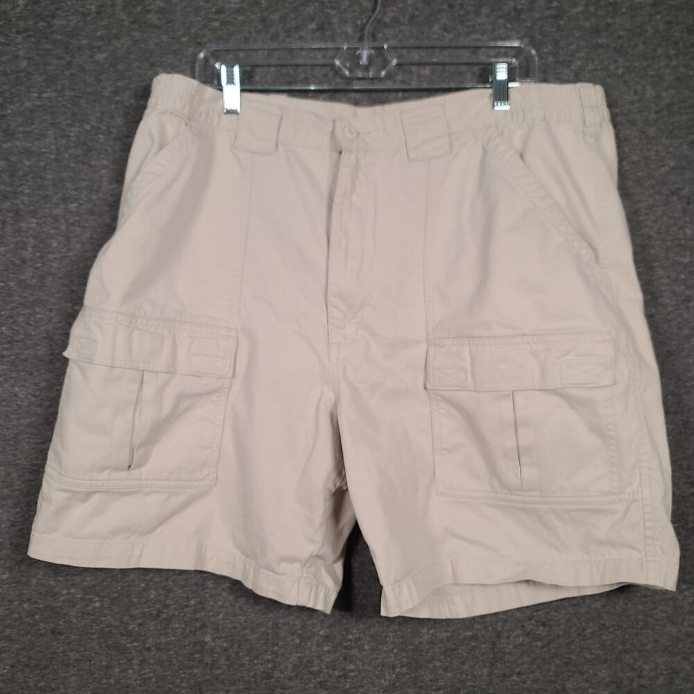 St. John's Bay Men's 44 Outdoor Khaki Chino Cargo Shorts